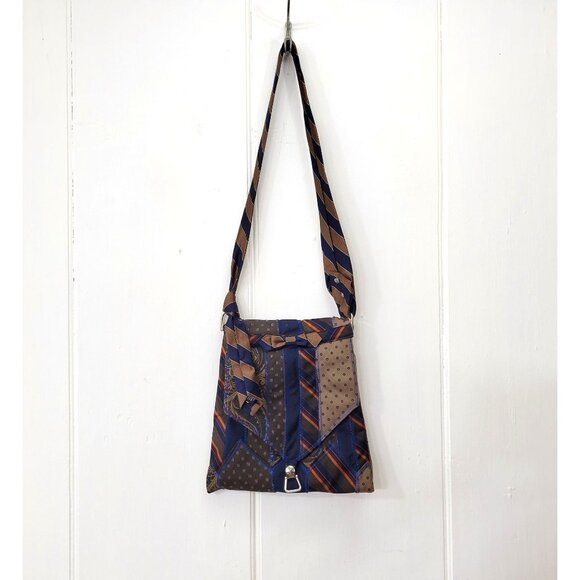 Handcrafted Alice Obie Original Shoulder Bag Patchwork Design With Adjustable St - Picture 3 of 9